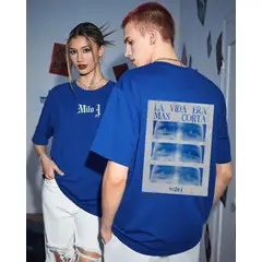 GENERICO - Polo Milo Oversize Algodón Azul Oversized LVEMC