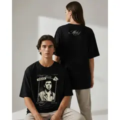 GENERICO - Polo Milo Oversize Algodón Negro Oversized LVEMC