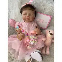 GENERICO - MUÑECA REALISTA REBORN CON ACCESORIO Y SONIDO