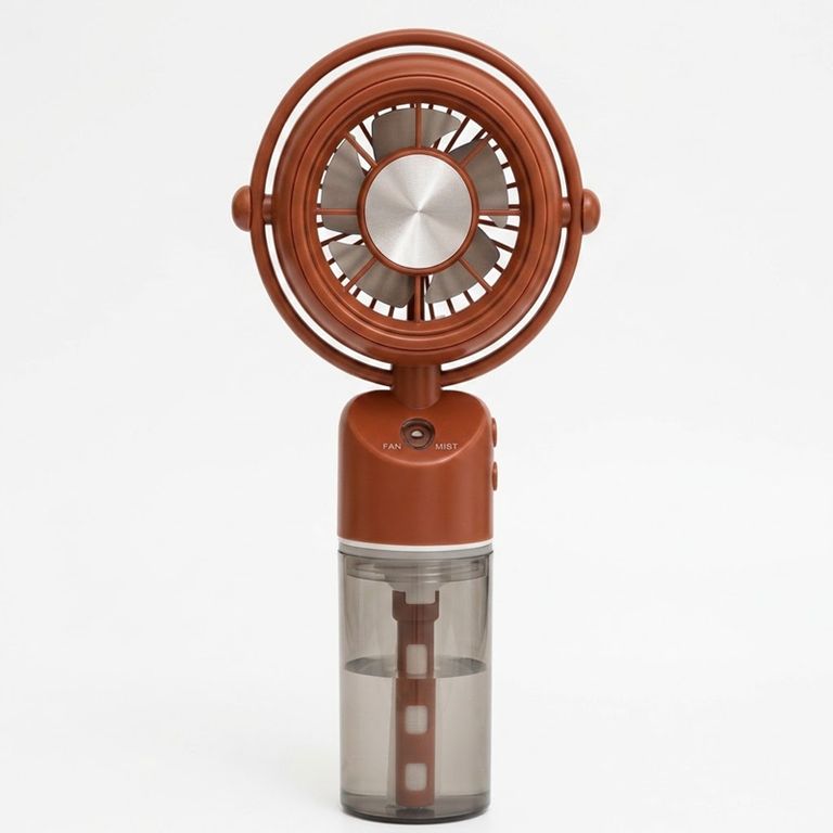 Mini Ventilador con Huminificador portatil usb Marron