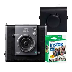 FUJIFILM - Camara Instax Wide Evo Black + Estuche Negro+ Pelicula x 20