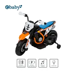 EBABY - Motocicleta a Batería recargable musical y luces Cod.349 Naranja