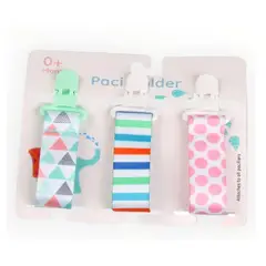 GENERICO - Pack x 3 CLIP SUJETADORES DE CHUPON Modelo 3