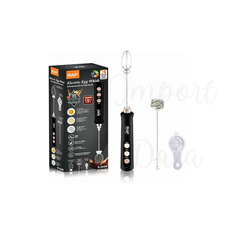 Batidor Manual Acero Inoxidable 3 en 1 Recargable