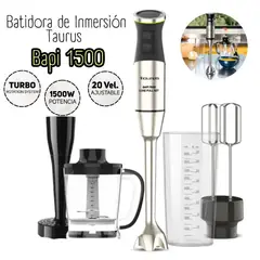 TAURUS - Batidora de Inmersion Bapi 1500 Luxe Full Set