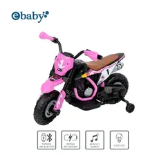 EBABY - Motocicleta a Batería recargable musical y luces Cod.349 Rosado