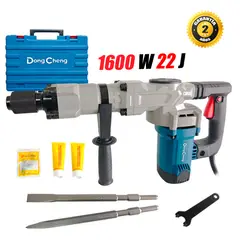 DONGCHENG - Martillo Demoledor Hexagonal 17mm DZG07-6 1600W 22J 7.6kg