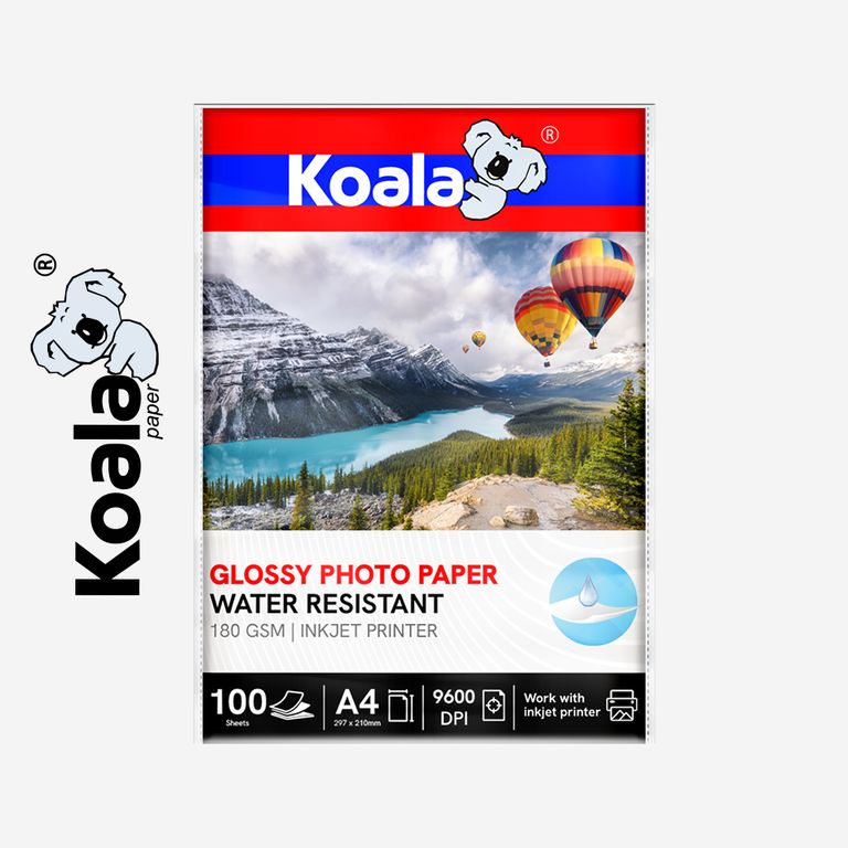 Papel Fotográfico Glossy A4 - 180gr - x 100 unidades