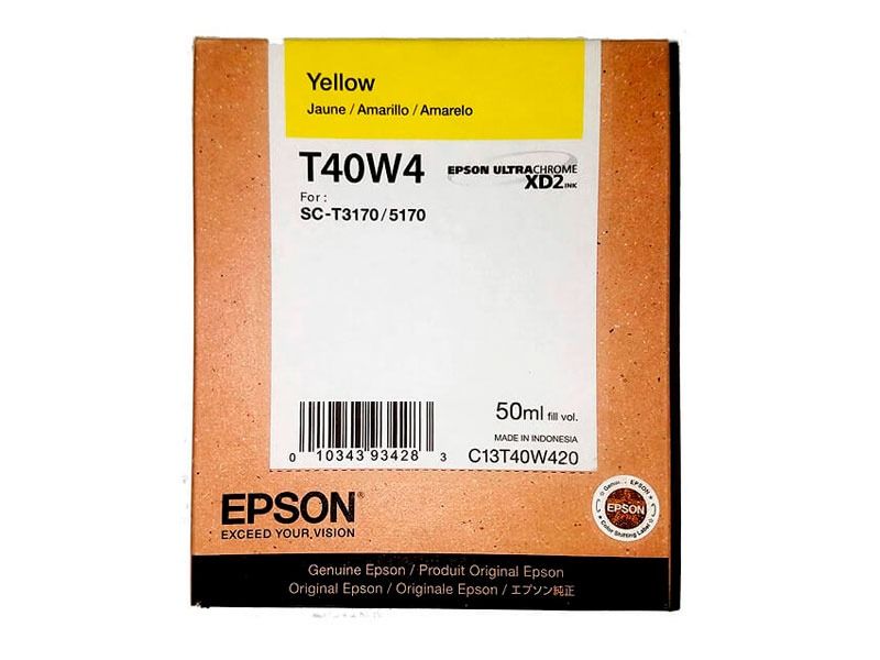 Tinta T40W420 Amarilla Original 50 ml UltraChrome XD2 SureColor T3170 T5170.
