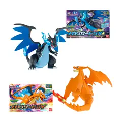 POKEMON - Plamo Set Mega Charizard X Mega Charizard Y