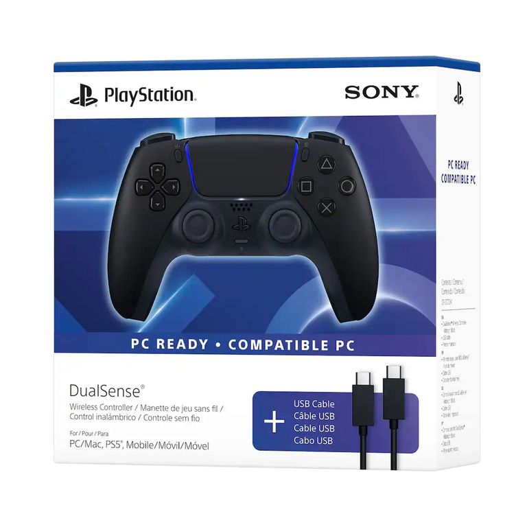 DualSense Wireless Controller Black PS5 Con Cable Original Sony