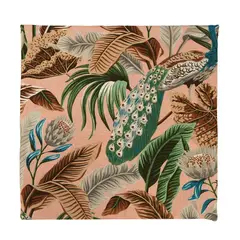 MULTITOP - FUNDA COJIN EXTERIOR AQUATEC 45X45 CM HOJAS PALO ROSA