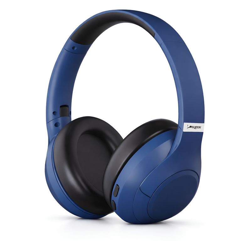 Audífonos Bluetooth Con Estuche 25Hrs Azul