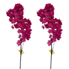 FLORIPA - Pack de 2 Varas De Flor De Cerezo Azul Oscuro Artificial De 97Cm BG510276FU FLORIPASTORE