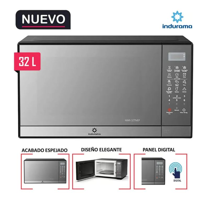 Horno Microondas 32L MWI-32TCRP Silver