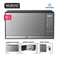 INDURAMA - Horno Microondas 32L MWI-32TCRP Silver