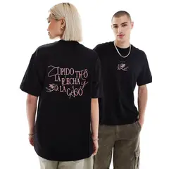 GENERICO - Polo Oversize Tini Algodón Negro Oversized