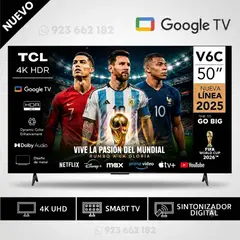 TCL - Televisor 50” 50V6C LED UHD 4K Smart TV - Modelo Nuevo