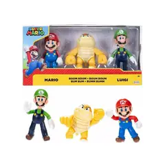 NINTENDO - Set de 3 figuras de accion de Mario Luigi Boom Boom