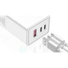 GENERICO - Cargador GAN 3 puertos 120W
