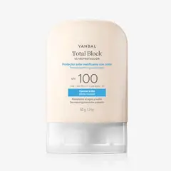 YANBAL - Protector Solar Total Block Matificante con Color SPF 100