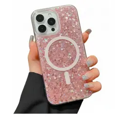 GENERICO - CASE IFANS CON MAGSAFE EPOXY PARA IPHONE 16 PRO ROSA CLARO