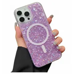 GENERICO - CASE IFANS CON MAGSAFE EPOXY PARA IPHONE 16 PRO LILA