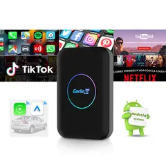 GENERICO - AI BOX LITE S CARLINKIT 2GB/32GB ANDROID AUTO Y APPLE CARPLAY INALÁMBRICO
