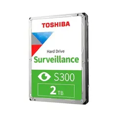 TOSHIBA - Disco Duro Interno S300 de 2TB, 3.5”, SATA 600, 5400rpm - Ideal para grabación de