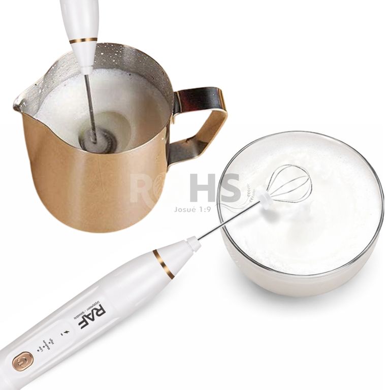 Batidora de Mano Portátil 2 en 1 Para Cafe y Huevos RAF 787W