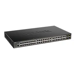 D-LINK - Switch Administrable DGS-1250-52XMP - 52 puertos Gigabit - 10-Gigabit uplinks