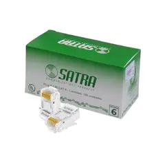 SATRA - Conectores Satri RJ45 CAT6 350MHz 2Packs