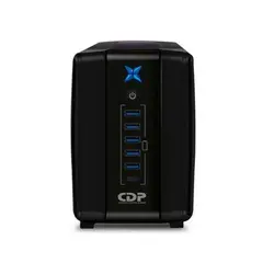 CDP - UPS R-UPR1008I 1000VA potencia 8 salidas AC 5 puertos USB 1 Tipo-C