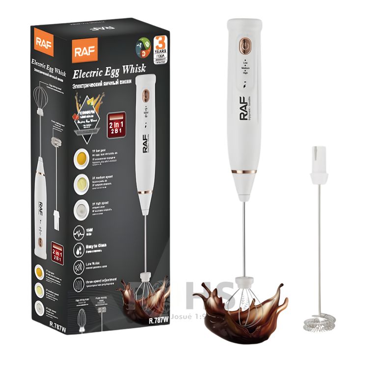 BATIDORA DE MANO PARA CAFE 2 EN 1 RAF