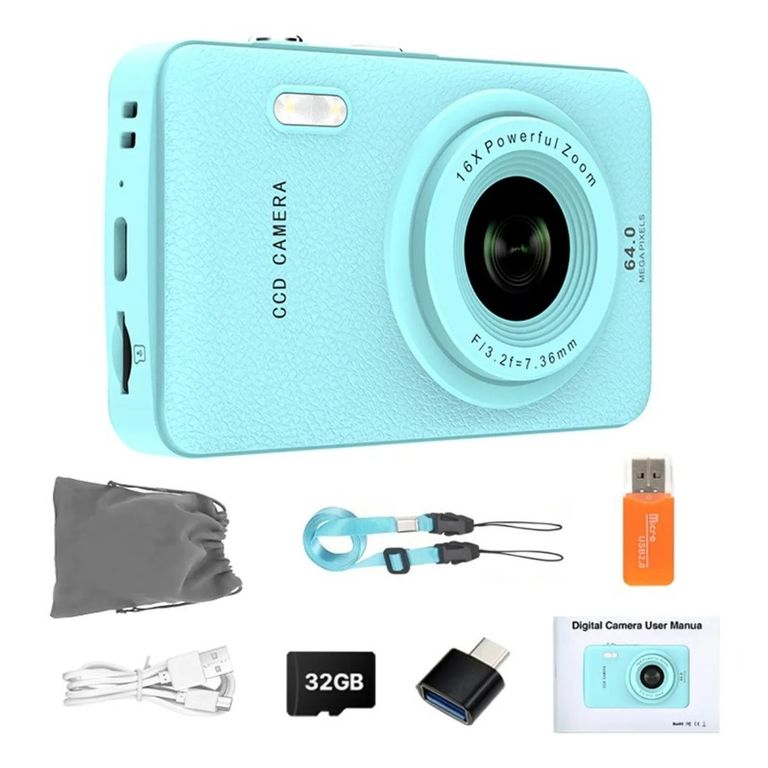 Cámara Digital Hd Para Niños W&o Fotos Imprimibles 32gb