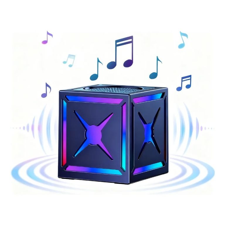 Bocina Inalámbrica Portátil 360° Con Bluetooth Para Exterior