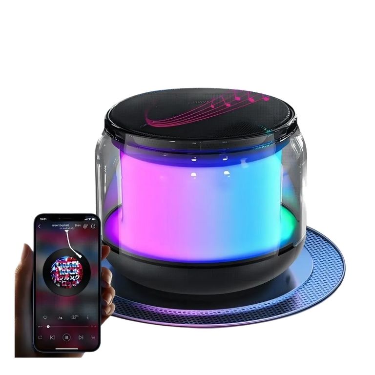 Bocina Bluetooth Inalámbrica Portátil Gamer RGB Mini Altavoz Speaker Subwoofer MURAMAUDI