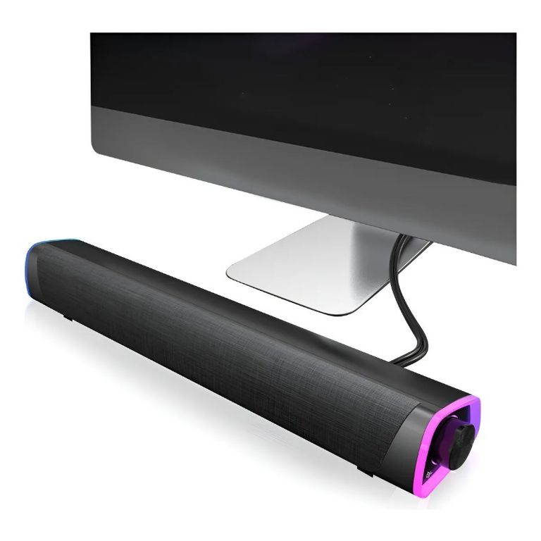 Bocina Bluetooth 5.0 Para Pc Laptop Gamer Led Color Negro
