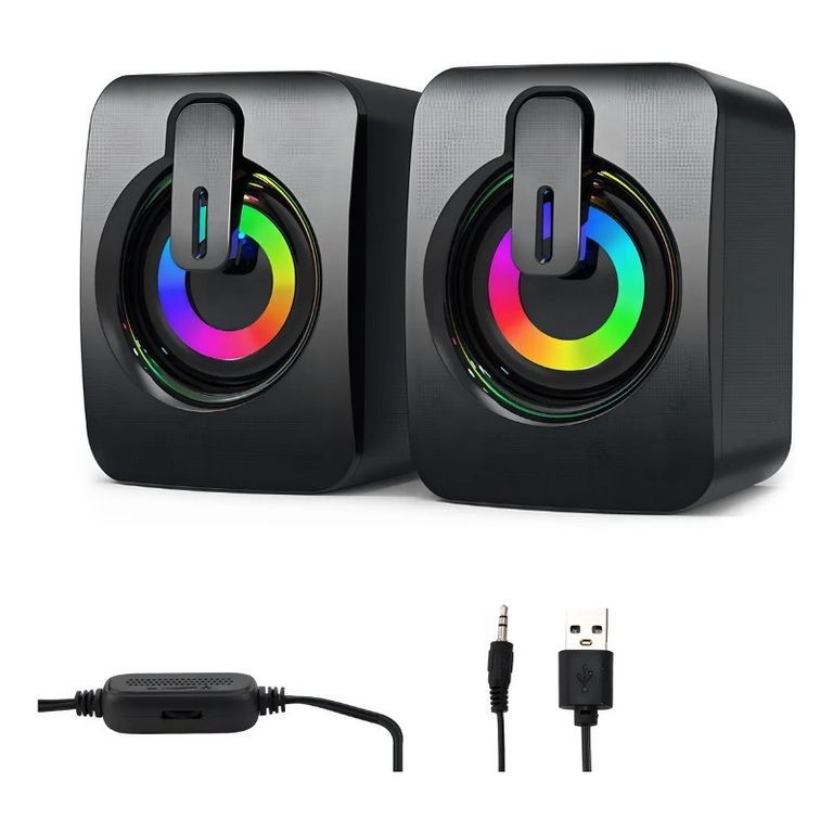 Fopnew Portable Multimedia Rgb Speaker Altavoz De La Computadora