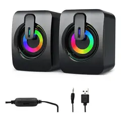 GIOIO - Fopnew Portable Multimedia Rgb Speaker Altavoz De La Computadora