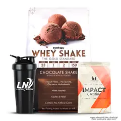 SYNTRAX - Whey Shake 5 LB - Proteina - Chocolate Shake + Creatina Myprotein 250 G + Shaker