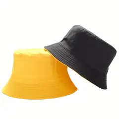 GENERICO - Bucket Hat Reversible Amarillo-Negro Unisex