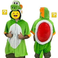 GENERICO - Traje Yoshi Verde Dinosaurio Peliuche - Tallas 10 hasta XL
