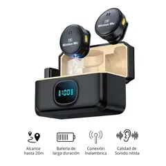 GENERICO - Micrófono Inalambrico con Cancelación de Ruido y Conector Tipo-C
