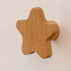 GENERICO - Perchero de Madera Estrella x4 und