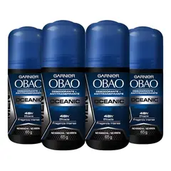 Garnier - Desodorante Roll On Hombre Obao Oceanic Kit X4