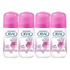 Garnier - Desodorante Roll On Mujer Obao Frescura Suave X4 Und
