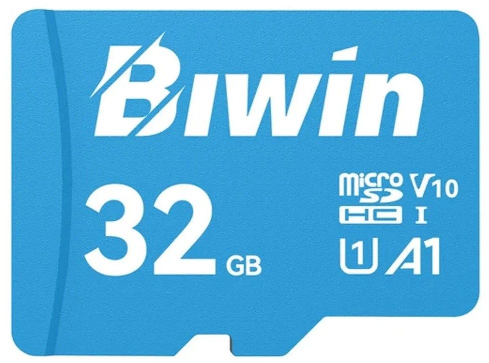 Memoria microSD BIWIN - MS100, 32GB, Interfaz UHS-1, C10, U1, V10, A1