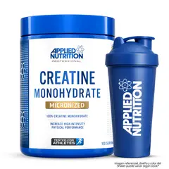 APPLIED NUTRITION - Creatina 500 G - Creatina Monohidratada y Micronizada + Shaker