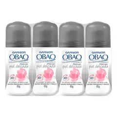 Garnier - Obao Desodorante Roll On Mujer Piel Delicada X4 Und